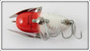 Heddon Red & White Shore Plastic Crazy Crawler