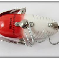Heddon Red & White Shore Plastic Crazy Crawler