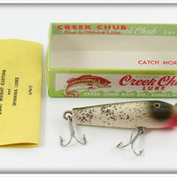 Vintage Creek Chub Silver Flash Spinning Darter Lure In Box 