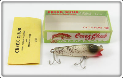 Vintage Creek Chub Silver Flash Spinning Darter Lure In Box 