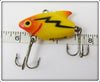 Heddon Yellow With Black Lightning Sonic