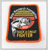 Vintage Bass Research Foundation Back A Great Fighter Patch
