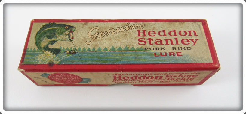 Vintage Heddon Gold Plate King Stanley Empty Box 