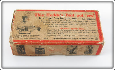 Heddon Pike Scale Jointed River Runt Spook Floater Empty Box 