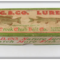 Vintage Creek Chub Silver Flash Injured Minnow Empty Lure Box