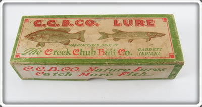 Vintage Creek Chub Silver Flash Injured Minnow Empty Lure Box