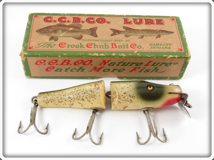 Vintage Creek Chub Silver Flash Jointed Pikie In Box