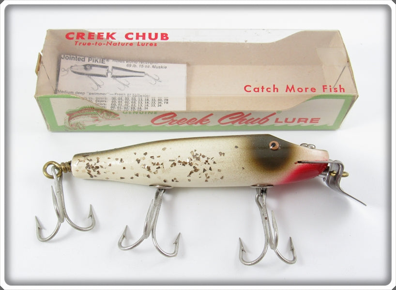 Vintage Creek Chub Silver Flash Snook Pikie Lure In 718 Box
