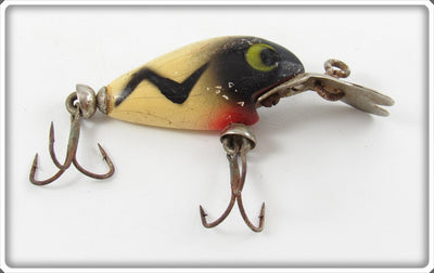 Whopper Stopper White Black Lightning Bolt Baby Minnow Lure