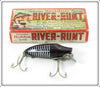 Heddon Black Shore Early River Runt Spook Sinker Lure In Box 