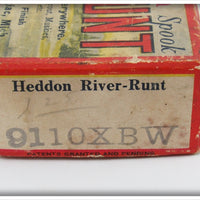 Heddon Black Shore Early River Runt Spook Sinker In Box