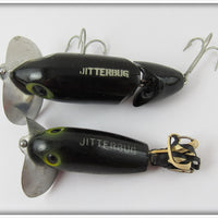 Arbogast Black Jitterbug Pair