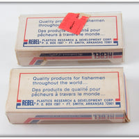 Rebel Naturalized Bass Floater Minnow Pair In Boxes