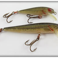 Rebel Naturalized Bass Floater Minnow Pair In Boxes