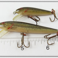 Rebel Naturalized Bass Floater Minnow Pair In Boxes