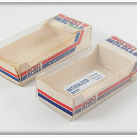 Rebel Naturalized Bass Floater Minnow Pair In Boxes
