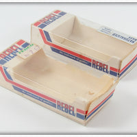 Rebel Naturalized Bass Floater Minnow Pair In Boxes