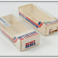 Rebel Naturalized Bass Floater Minnow Pair In Boxes