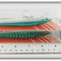 Rebel Mackerel & Green Back Jointed Minnow Pair On Cards