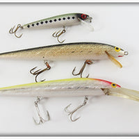 Rebel Spoon Bill Minnow & Floating Minnow Lot Of Three With One Box