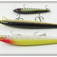 Rebel Spoon Bill Minnow & Floating Minnow Lot Of Three With One Box