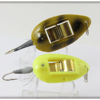 Norman Weedwalker Pair: Yellow & Green Black Spots