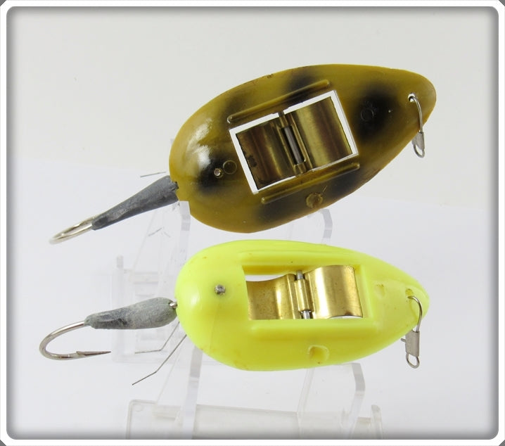 Norman Weedwalker Pair: Yellow & Green Black Spots