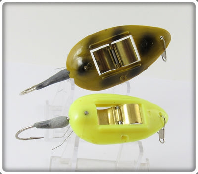 Norman Weedwalker Pair: Yellow & Green Black Spots