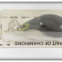 Fred Arbogast Black Buzz Plug Lure On Card