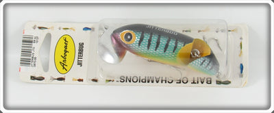 Fred Arbogast Perch Jointed Jitterbug Lure On Card 