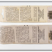 Mann's Chartreuse 20+ Pair On Cards