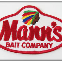 Vintage Mann's Bait Company Indian Head Patch