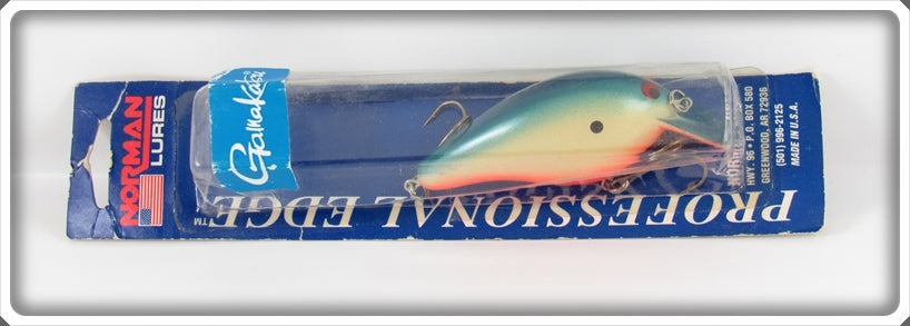 Norman Blue & White Professional Edge Crankbait Lure On Card