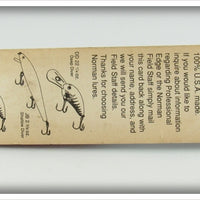 Norman Blue & White Professional Edge Crankbait On Card