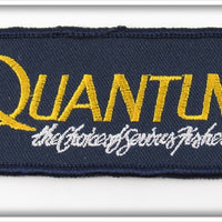 Vintage Quantum The Choice Of Serious Fisherman Patch