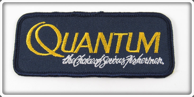 Vintage Quantum The Choice Of Serious Fisherman Patch