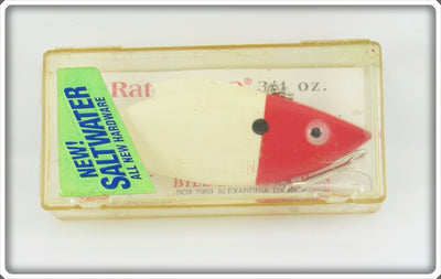 Bill Lewis Red & White Saltwater Rat-L-Trap Lure In Box