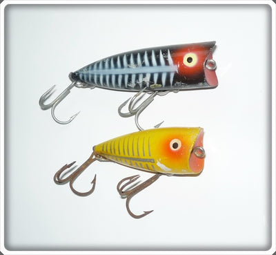 Heddon Black Shore Chugger & Yellow Shore Chugger Jr