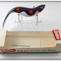 Heddon Purple Red Spots Cousin In Box