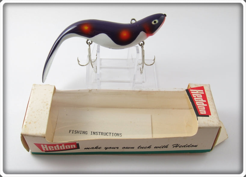 Heddon Purple Red Spots Cousin In Box