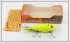 Bomber Bait Co Fluorescent Yellow/Chartreuse Model 300 In Box