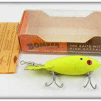 Bomber Bait Co Fluorescent Yellow/Chartreuse Model 300 In Box