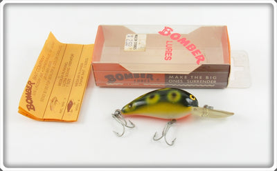 Vintage Bomber Bait Co Frog Model A Lure In Black Model A Box