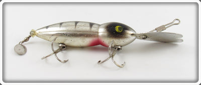 Vintage Whopper Stopper Chrome & Black Hellbender Lure