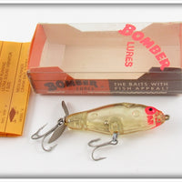 Vintage Bomber Bait Co Transparent Rip Shad Lure In Box 