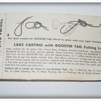 Worden's Yakima Bait Co Rooster Tail On Card