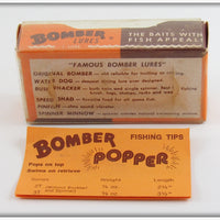 Bomber Bait Co Silver Shad Popper Rattler In Box