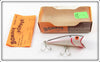 Vintage Bomber Bait Co Silver Shad Popper Rattler Lure In Box