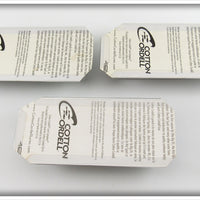 Cotton Cordell C.C. Shad Lot Of Three On Cards