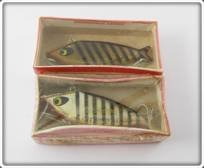 Smithwick Gold Chrome Black Stripes & Silver Black Stripes Water Gater Pair